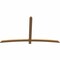 Ekena Millwork Bellingham Timber Gable Bracket, Western Red Cedar, 84"W x 49"H x 1 1/2"D x 3 1/2"F, 14/12 Pitch GBW084X49X0204BEL00SWR - alternate 4